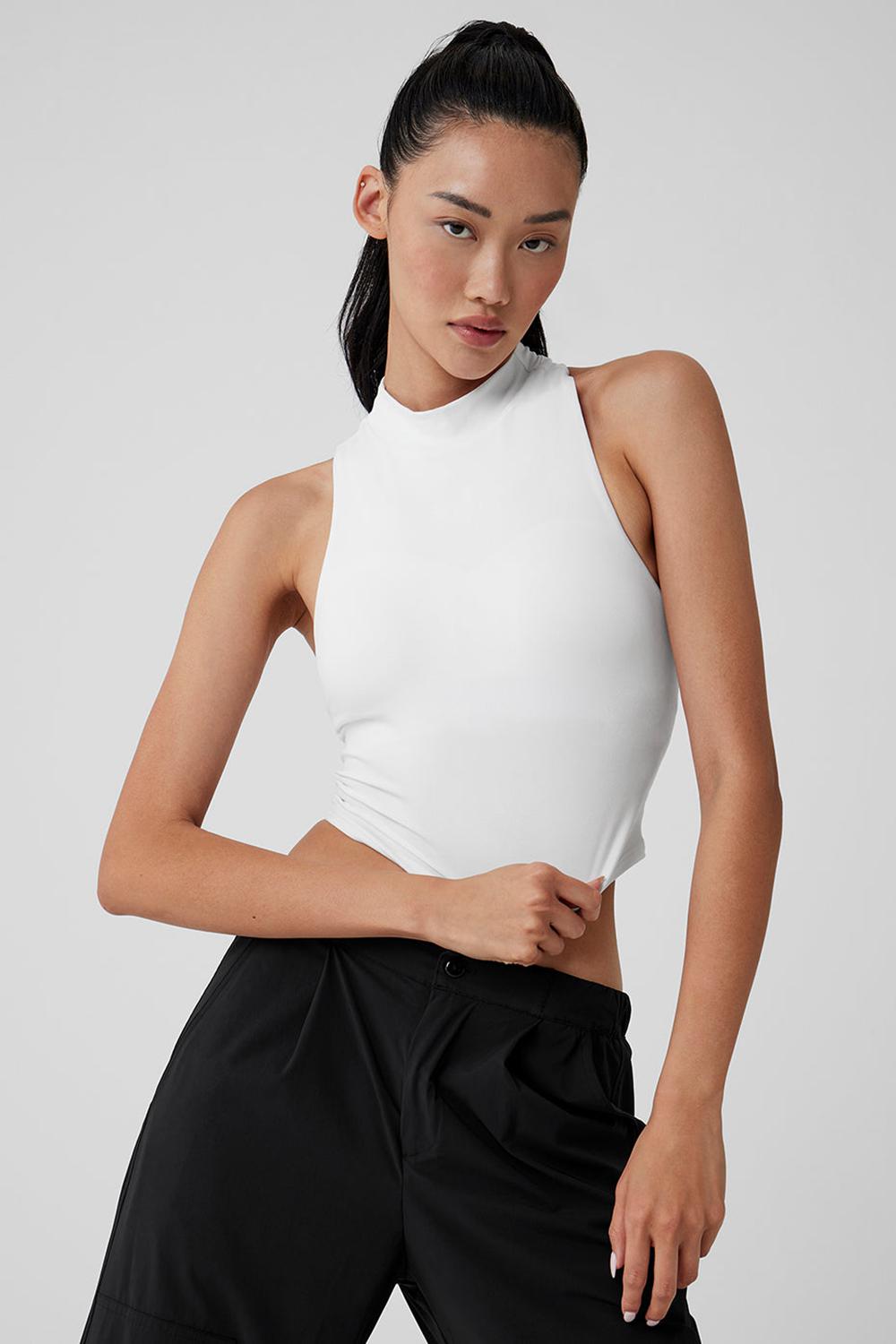 Bra Tank γυναικεια Alo Yoga Alosoft Top That ασπρα | Greece  UEZHO-4907