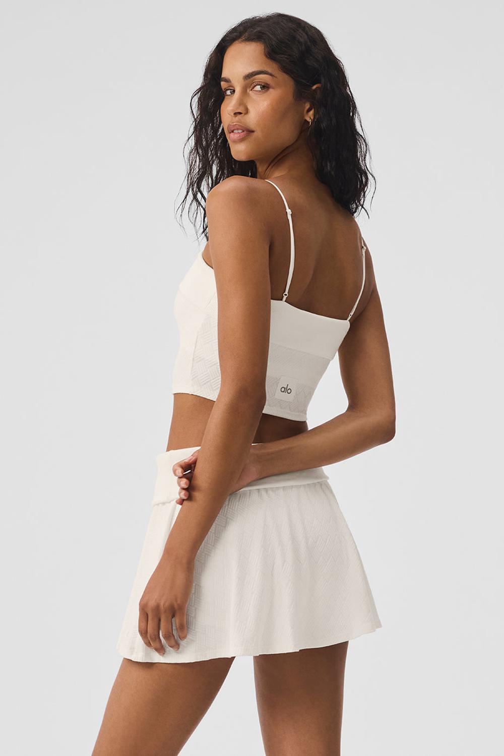 Bra Tank γυναικεια Alo Yoga Doubles Only Ivory | Greece  JYKAR-0945