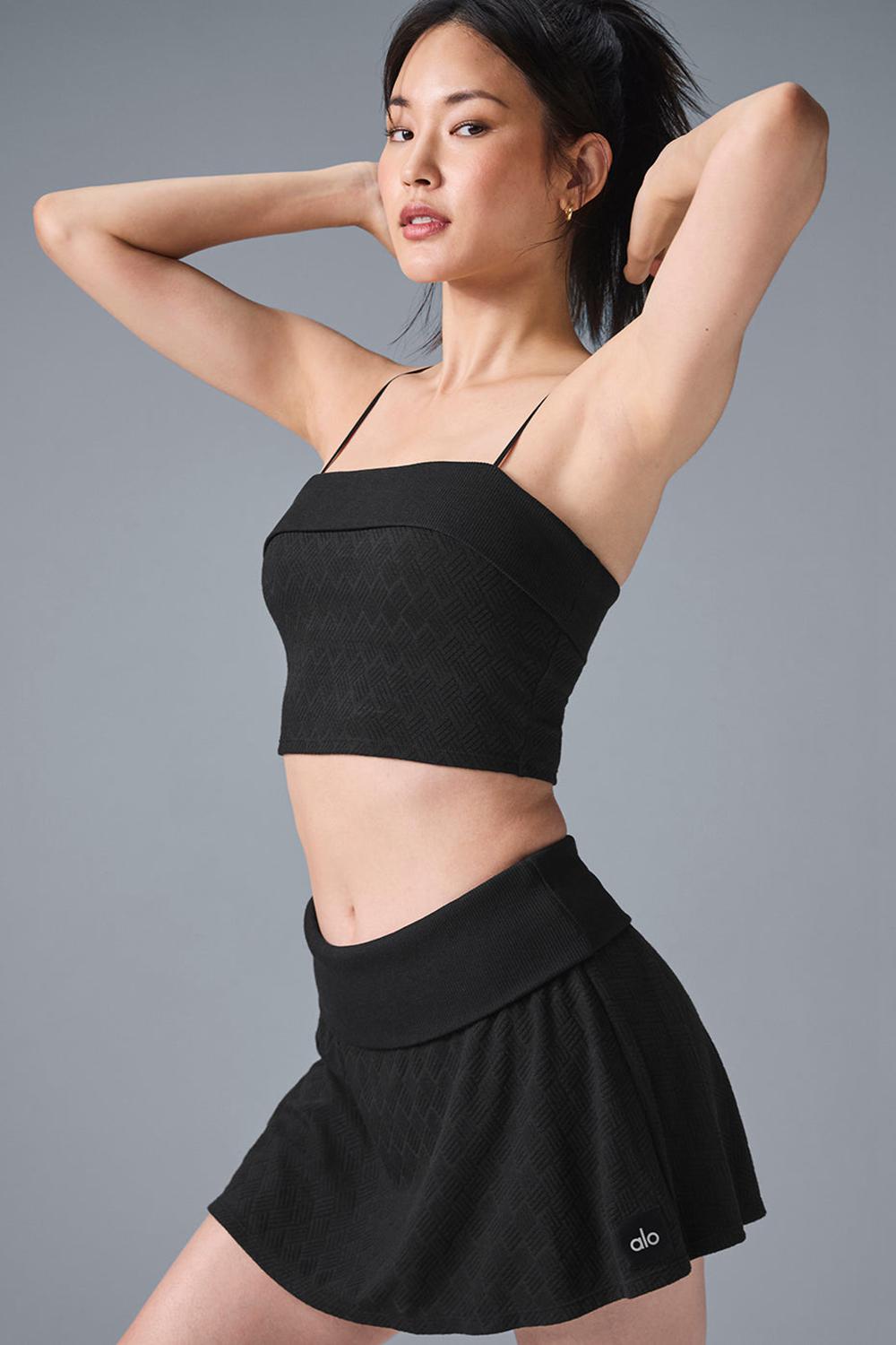 Bra Tank γυναικεια Alo Yoga Doubles Only μαυρα | Greece  LZESA-8902