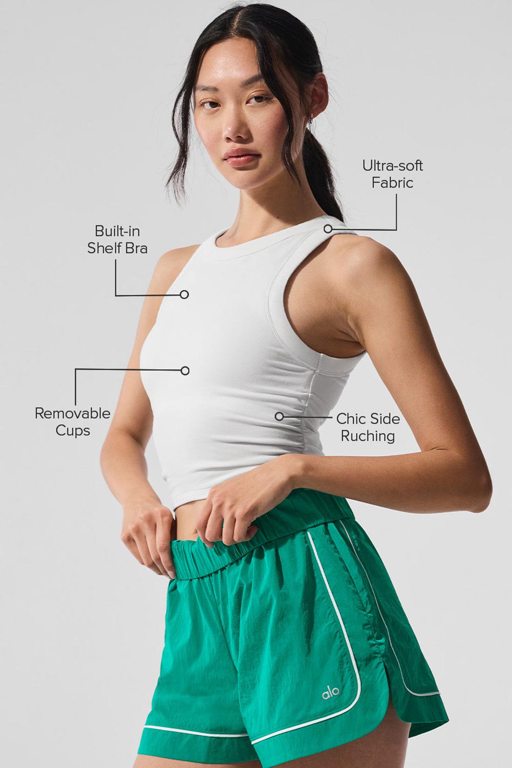 Bra Tank γυναικεια Alo Yoga Sway ασπρα | Greece  FYXZO-8764