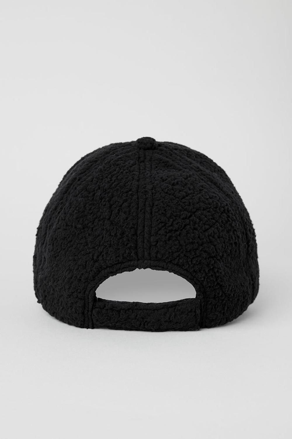 Caps γυναικεια Alo Yoga Micro Sherpa Off-Duty μαυρα | Greece  JDYNX-1370