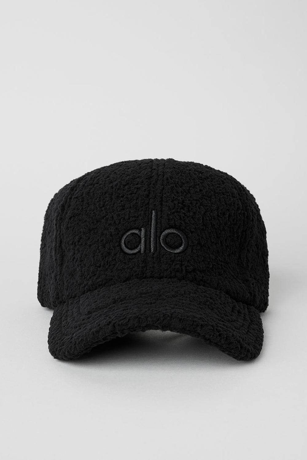 Caps γυναικεια Alo Yoga Micro Sherpa Off-Duty μαυρα | Greece  JDYNX-1370