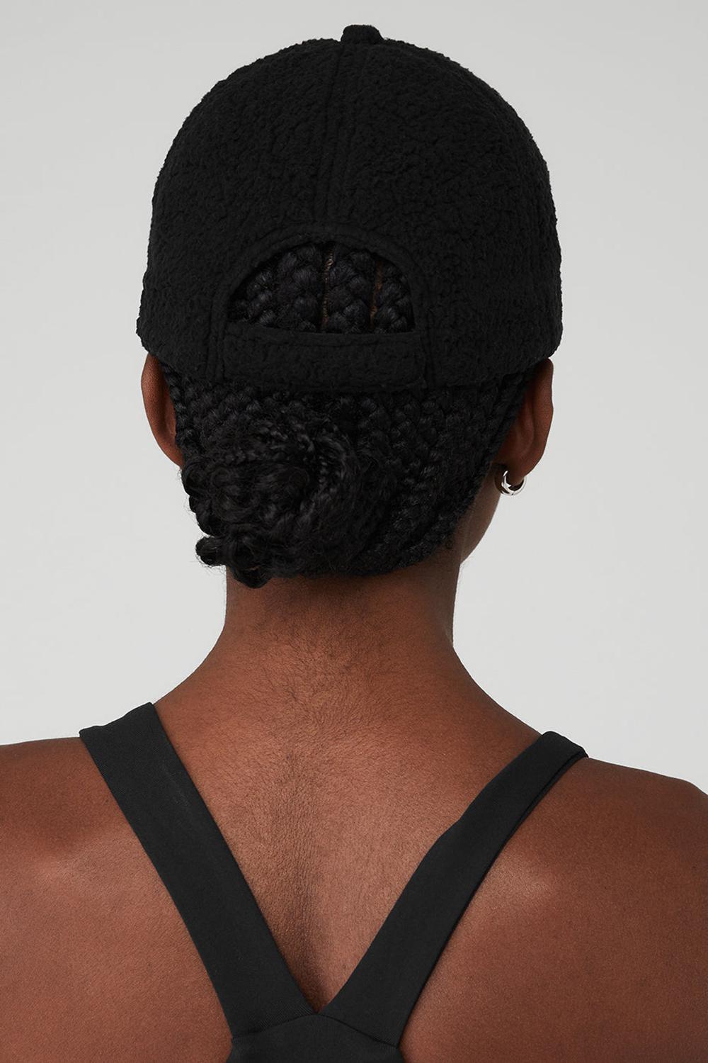 Caps γυναικεια Alo Yoga Micro Sherpa Off-Duty μαυρα | Greece  JDYNX-1370