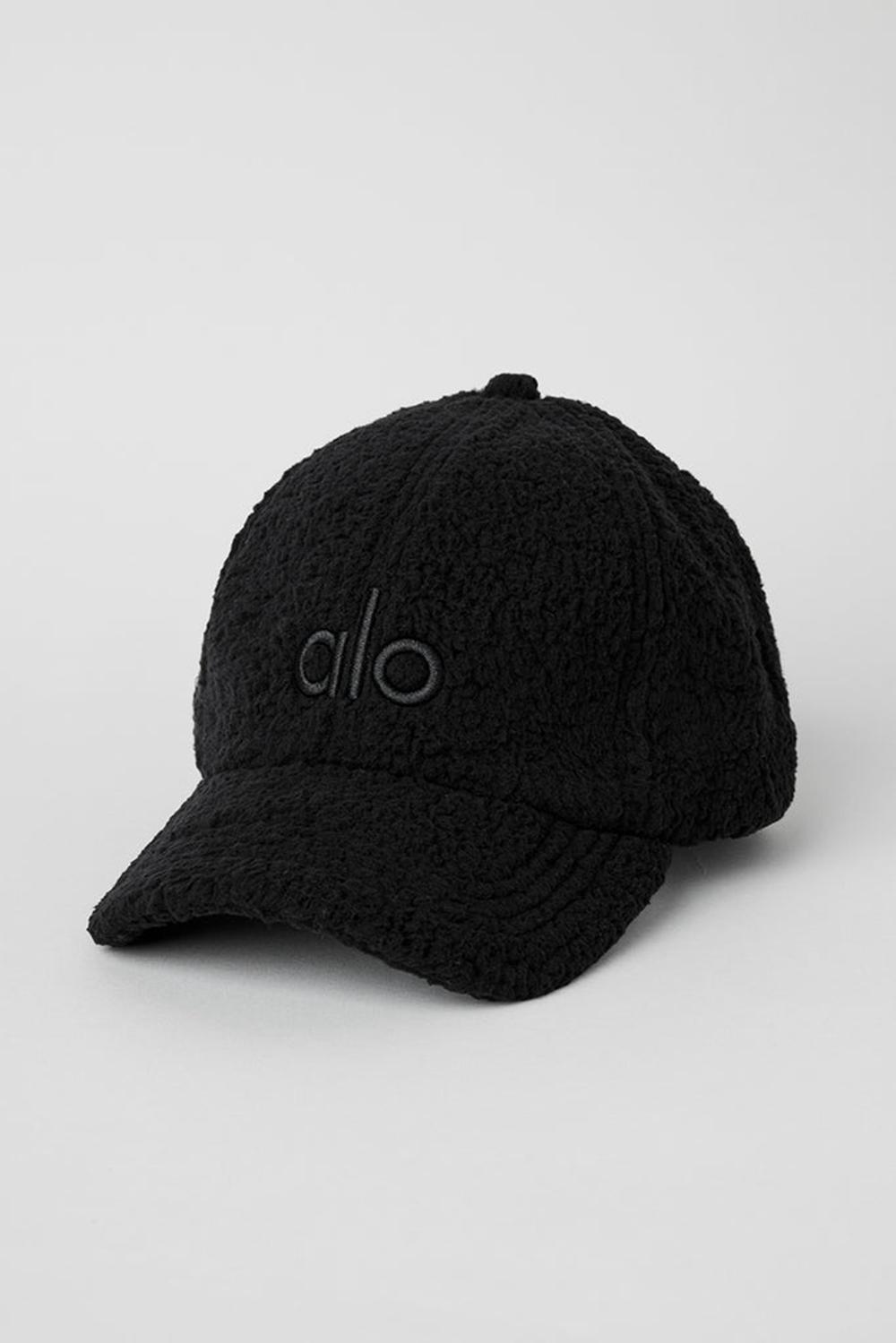 Caps γυναικεια Alo Yoga Micro Sherpa Off-Duty μαυρα | Greece  JDYNX-1370