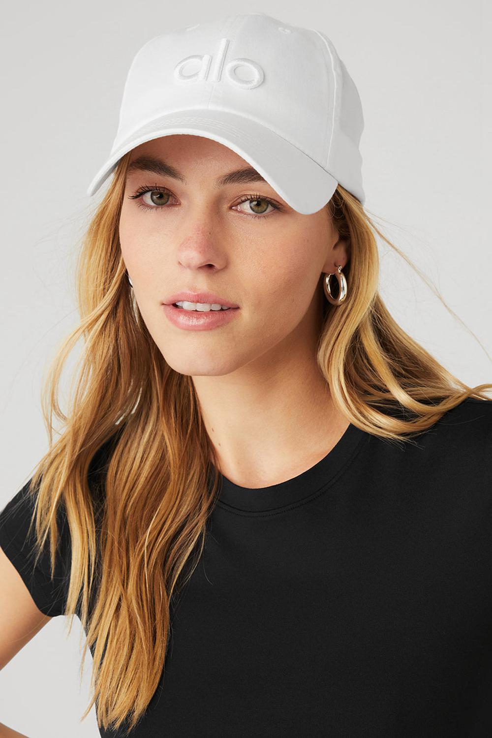 Caps γυναικεια Alo Yoga Off-Duty ασπρα ασπρα | Greece  KLIFQ-4536