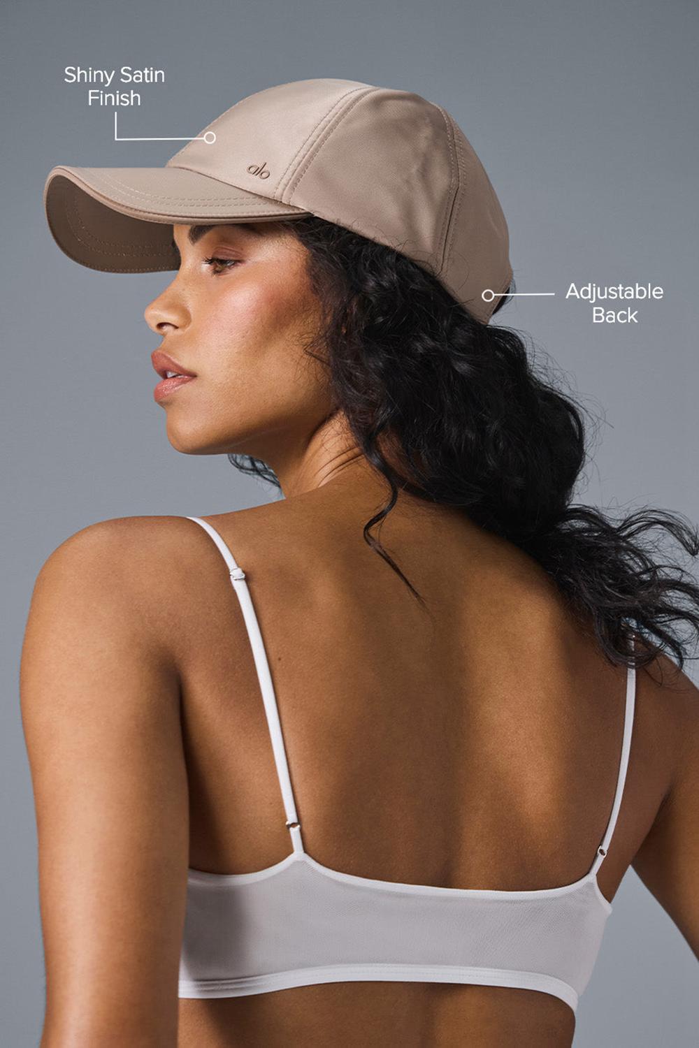 Caps γυναικεια Alo Yoga Satin Off-Duty Taupe Satin | Greece  QJLFR-6029