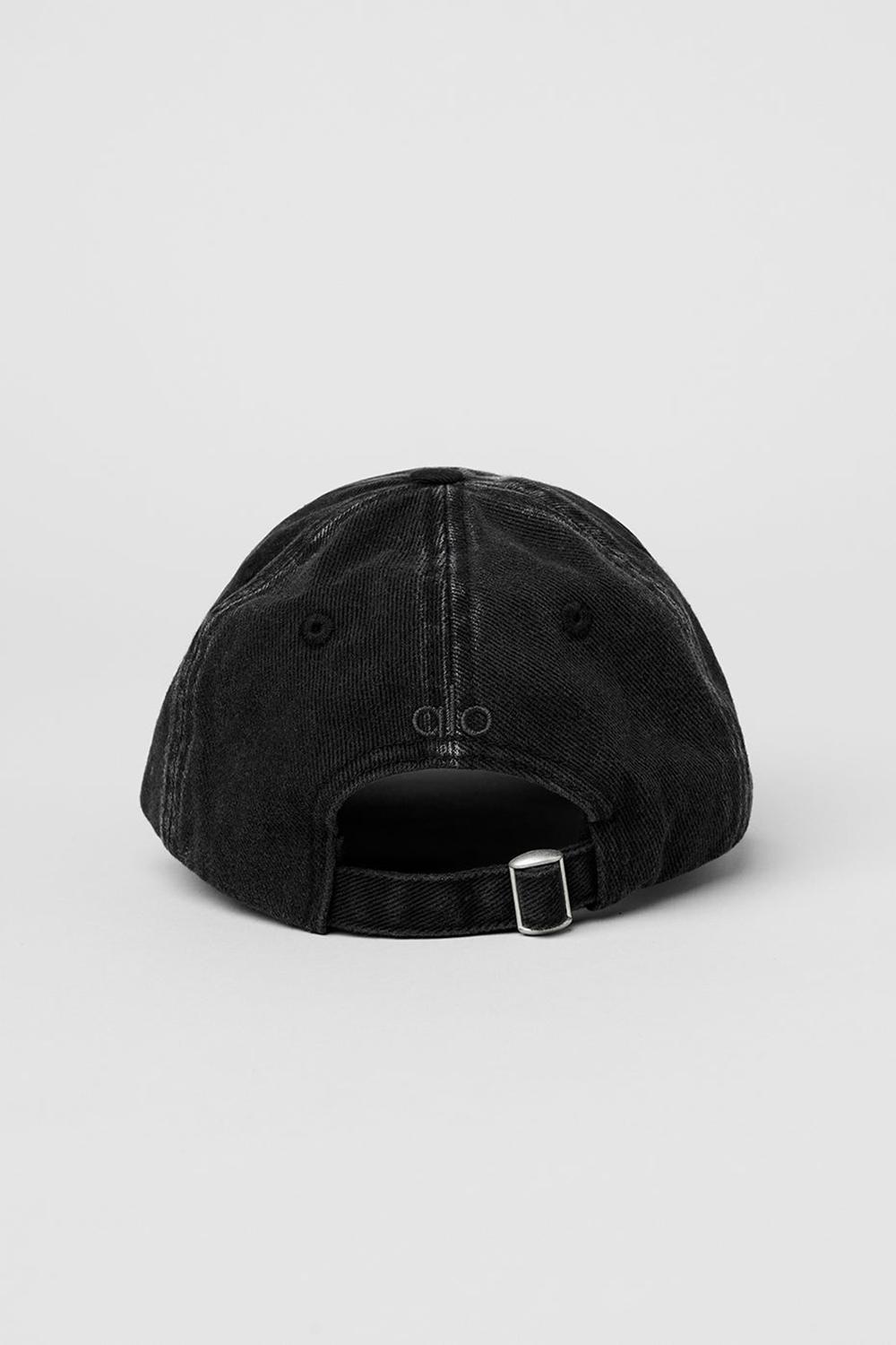 Caps γυναικεια Alo Yoga Washed Off-Duty μαυρα | Greece  ADFNY-4185