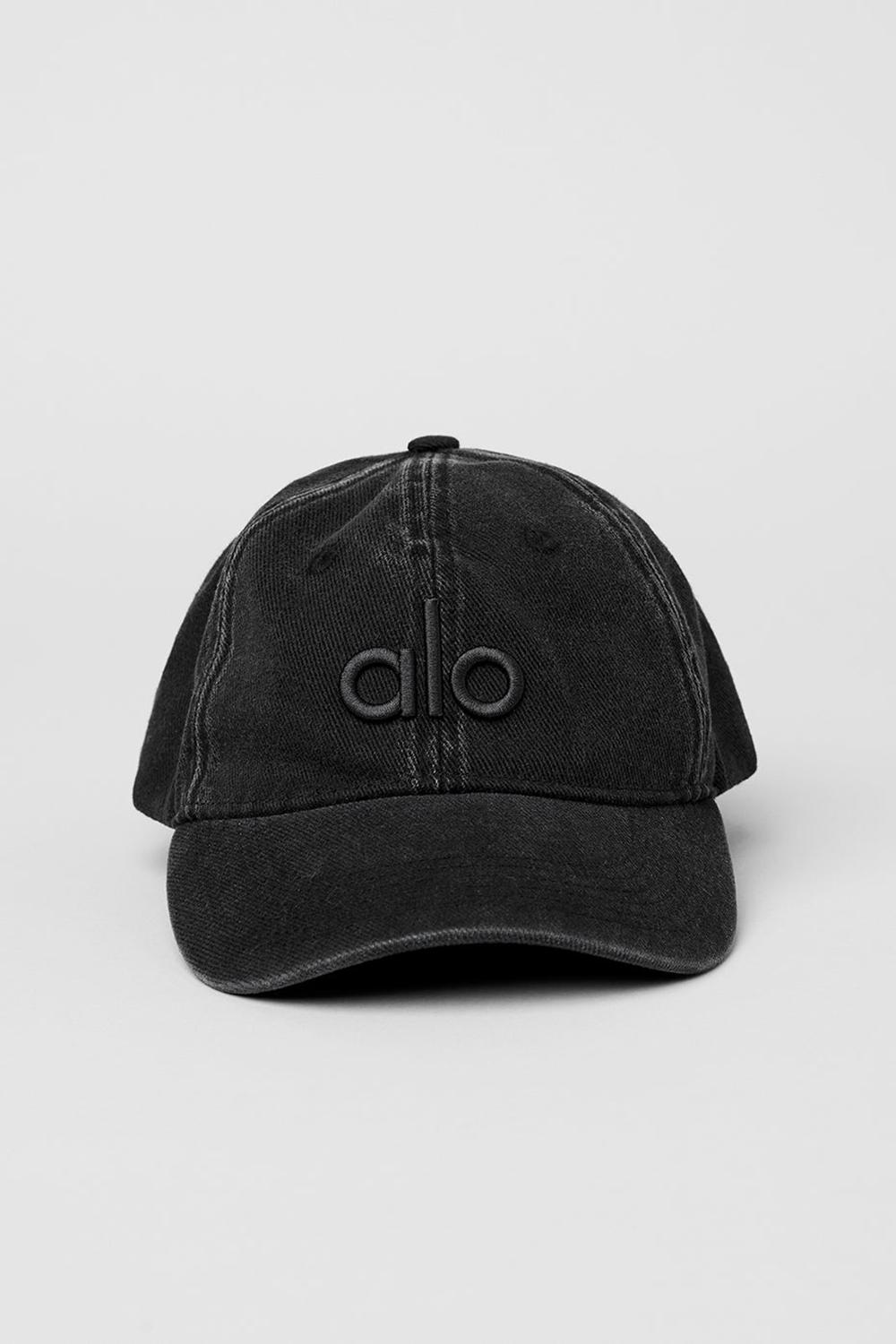 Caps γυναικεια Alo Yoga Washed Off-Duty μαυρα | Greece  ADFNY-4185