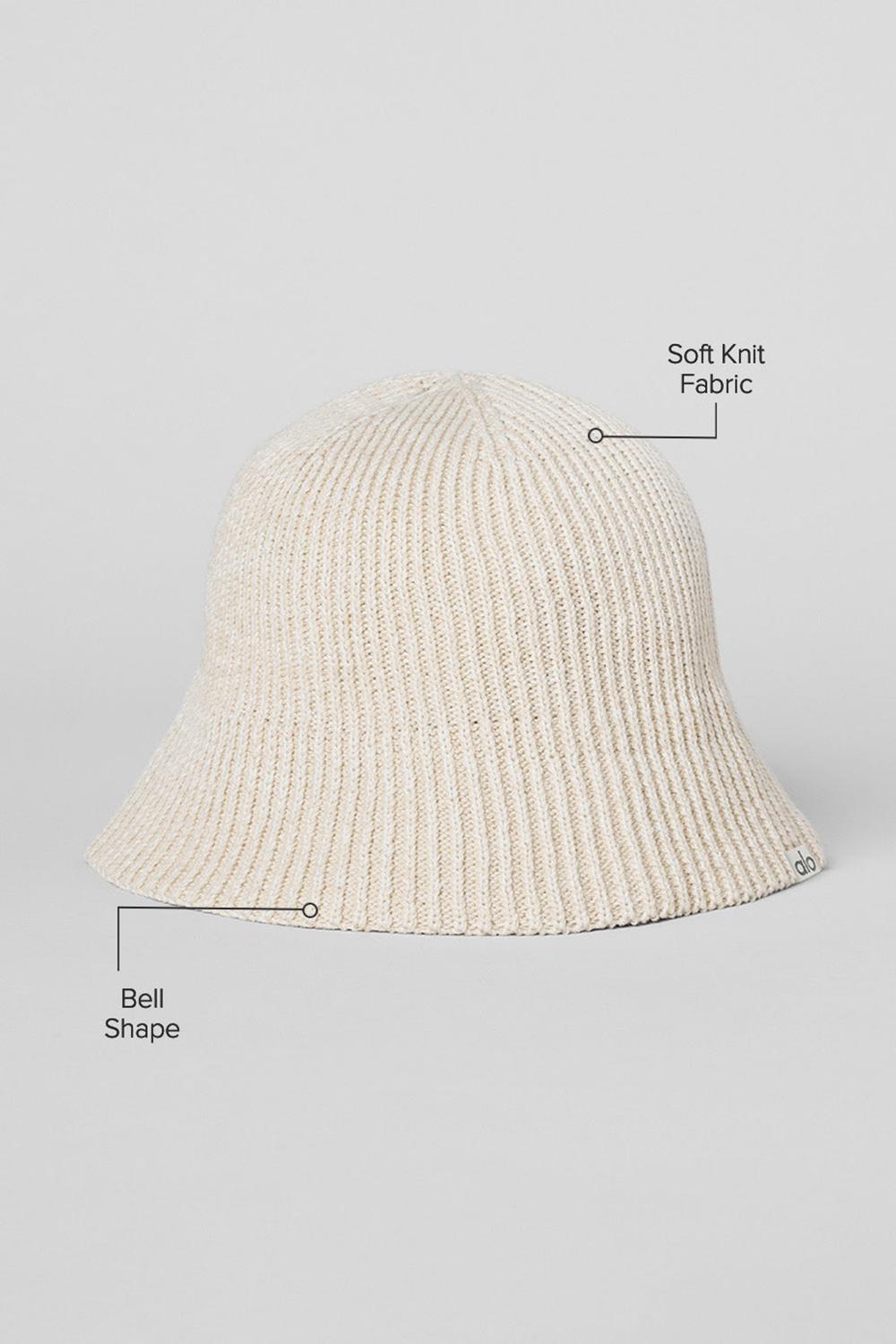 Cloche γυναικεια Alo Yoga Denim Knit Ivory / Oatmilk | Greece  BCZGI-6438