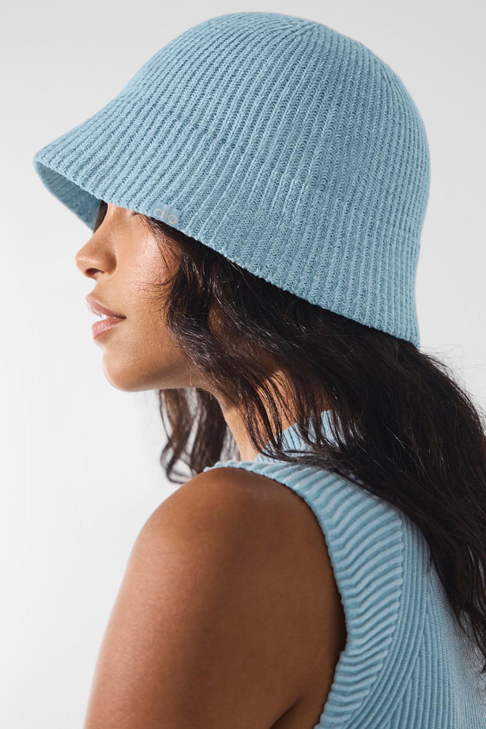 Cloche γυναικεια Alo Yoga Denim Knit μπλε σκούρο μπλε | Greece  TZIRH-3570