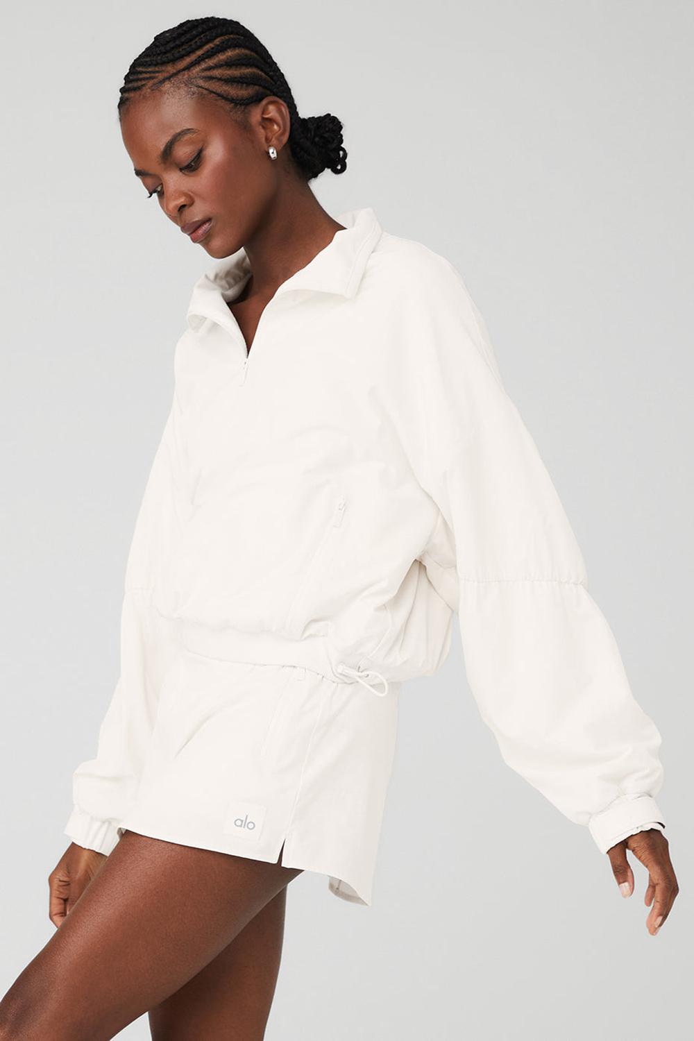 Coverup γυναικεια Alo Yoga Cropped Elevation Ivory | Greece  KDPIC-8132