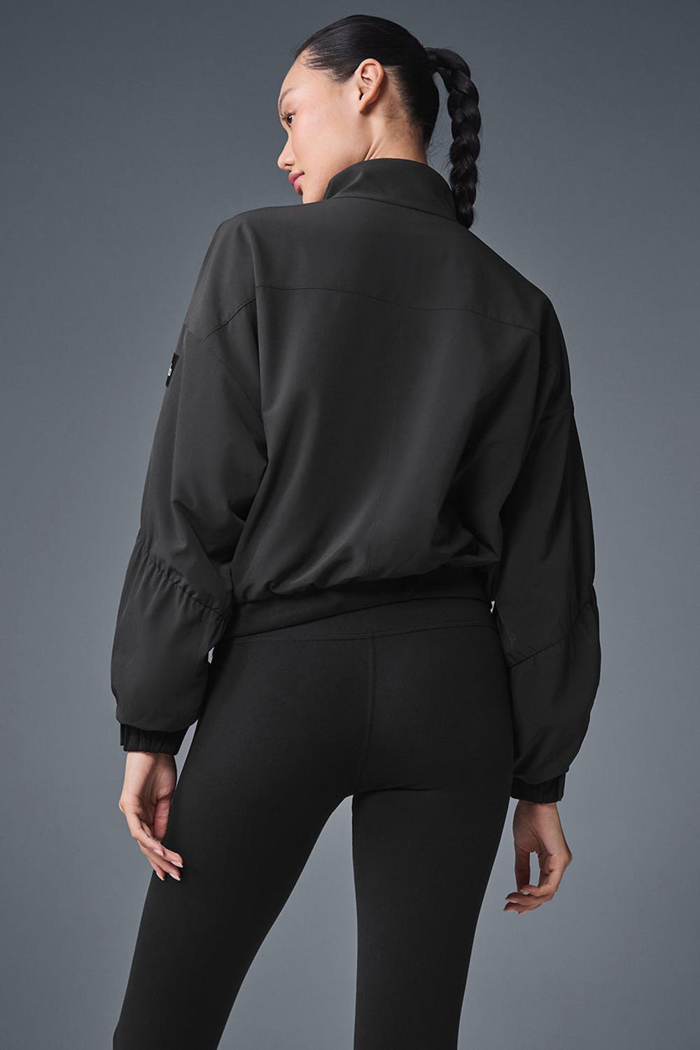 Coverup γυναικεια Alo Yoga Cropped Elevation μαυρα | Greece  GLEBT-3502