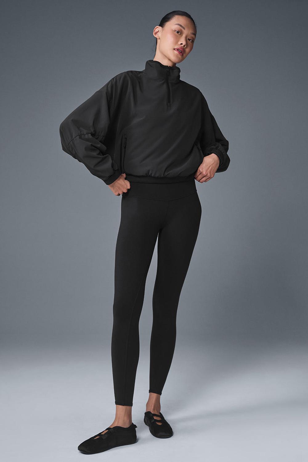 Coverup γυναικεια Alo Yoga Cropped Elevation μαυρα | Greece  GLEBT-3502