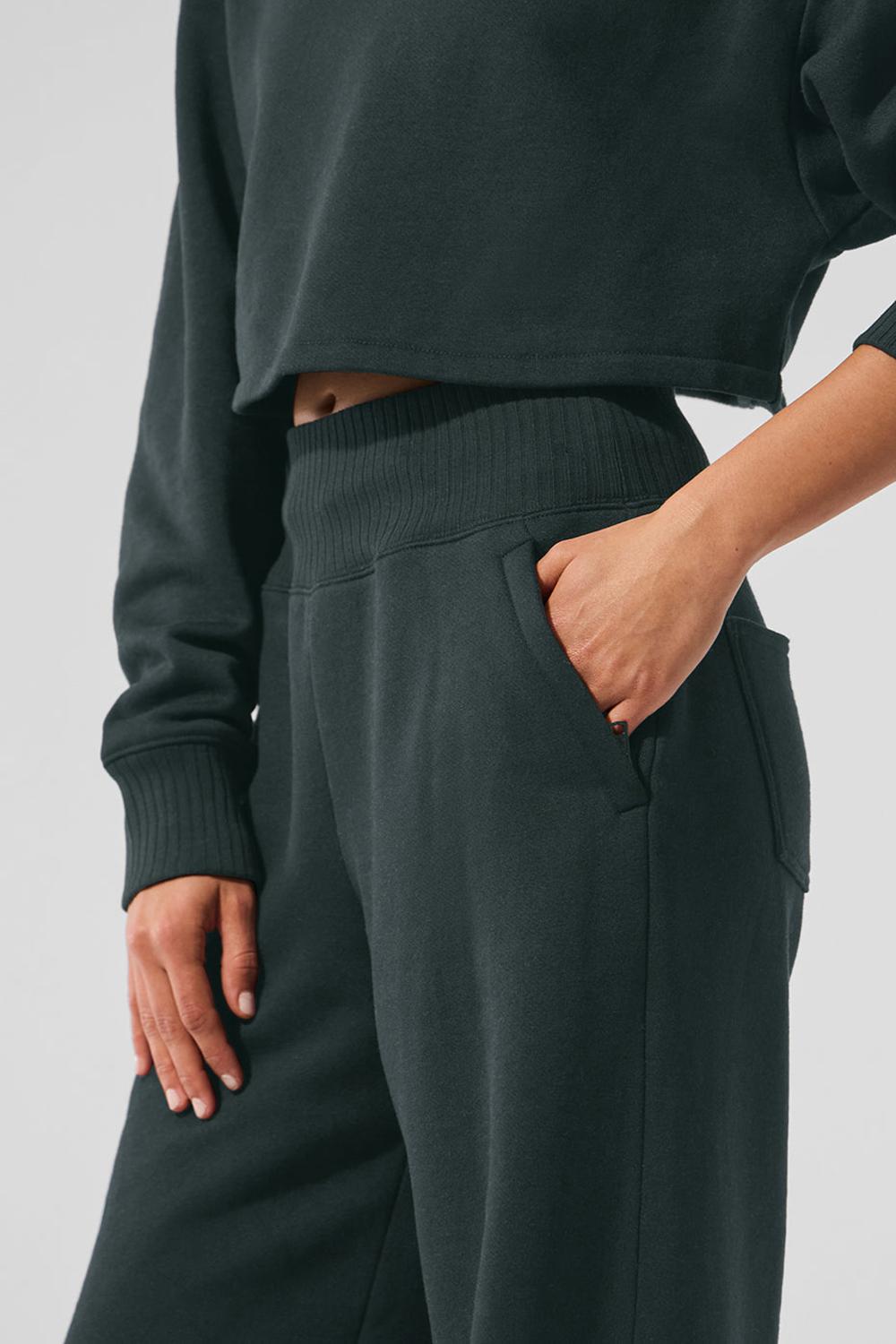 Coverup γυναικεια Alo Yoga Cropped Serenity πρασινο | Greece  FEWMT-2819