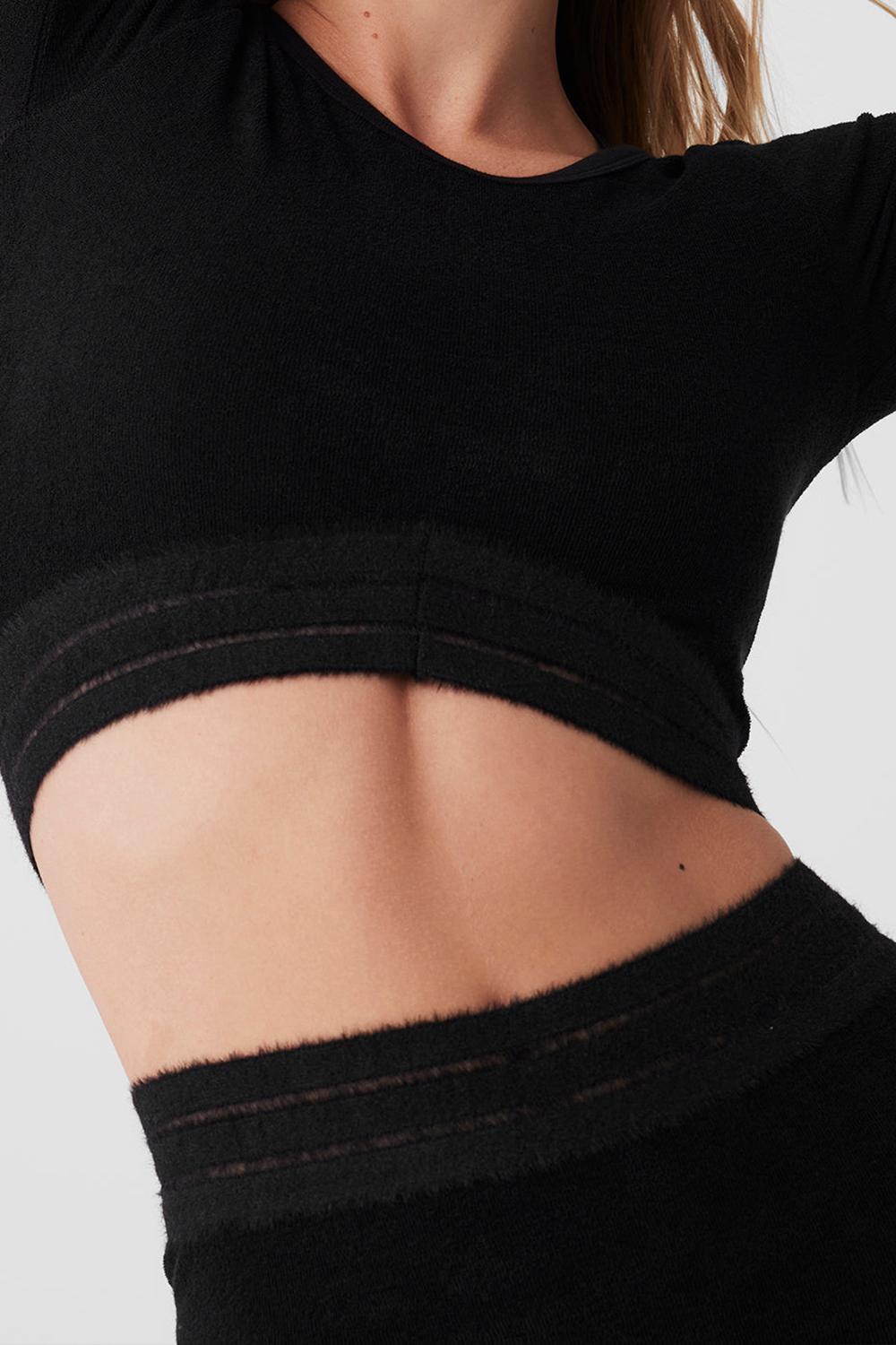 Coverup γυναικεια Alo Yoga Seamless Luxe Terry Cuddle μαυρα | Greece  TFNYE-2759