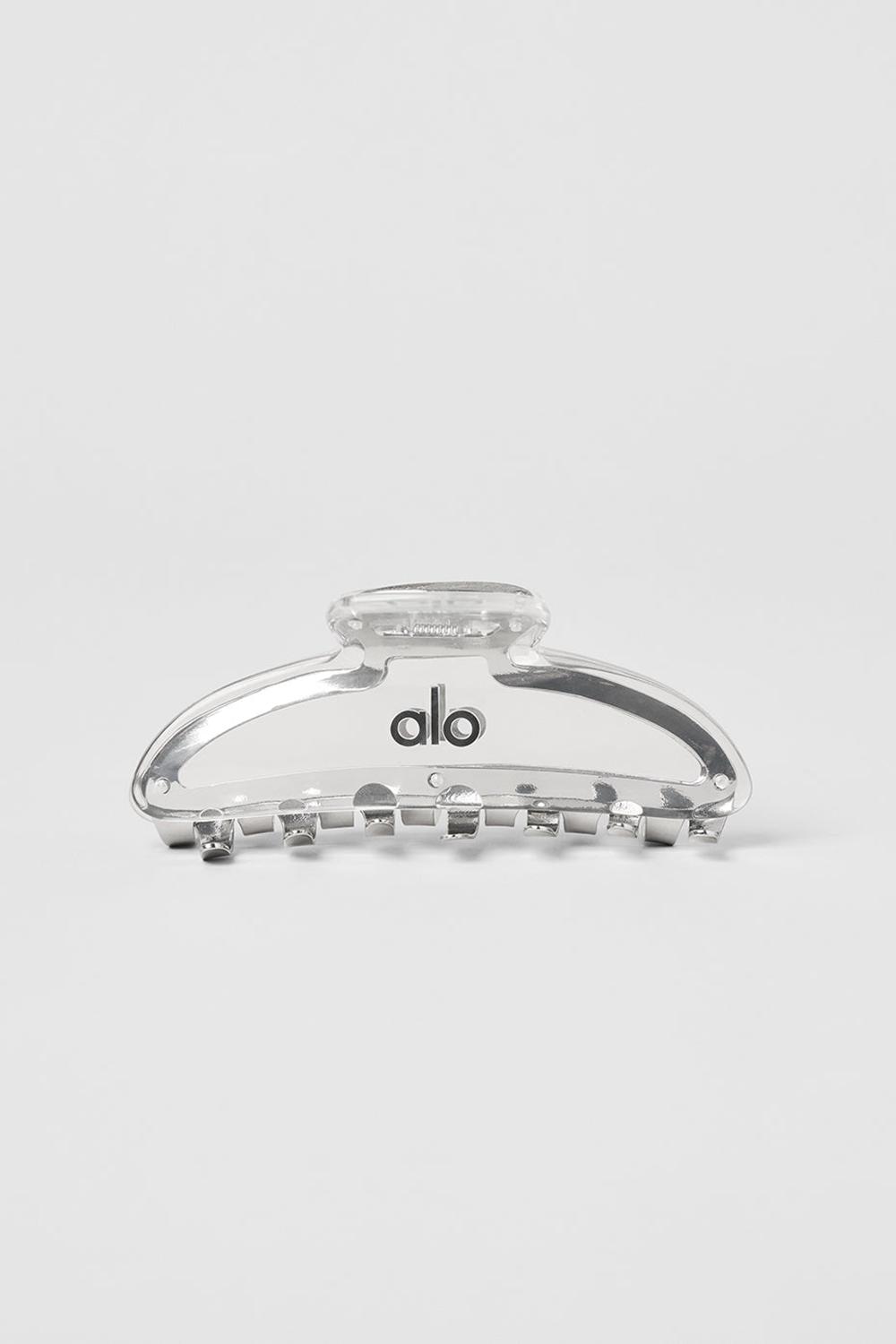 Hair Claw γυναικεια Alo Yoga Acrylic Illusion Claw Clip Clear Acetate / Chrome | Greece  BREVQ-5638