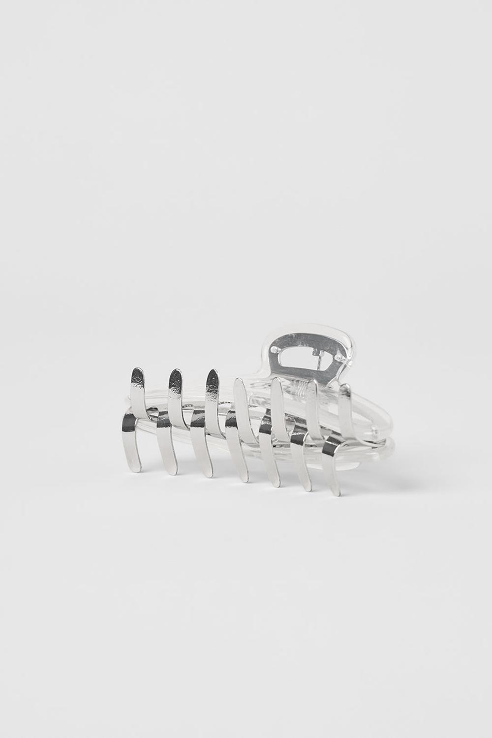 Hair Claw γυναικεια Alo Yoga Acrylic Illusion Claw Clip Clear Acetate / Chrome | Greece  BREVQ-5638