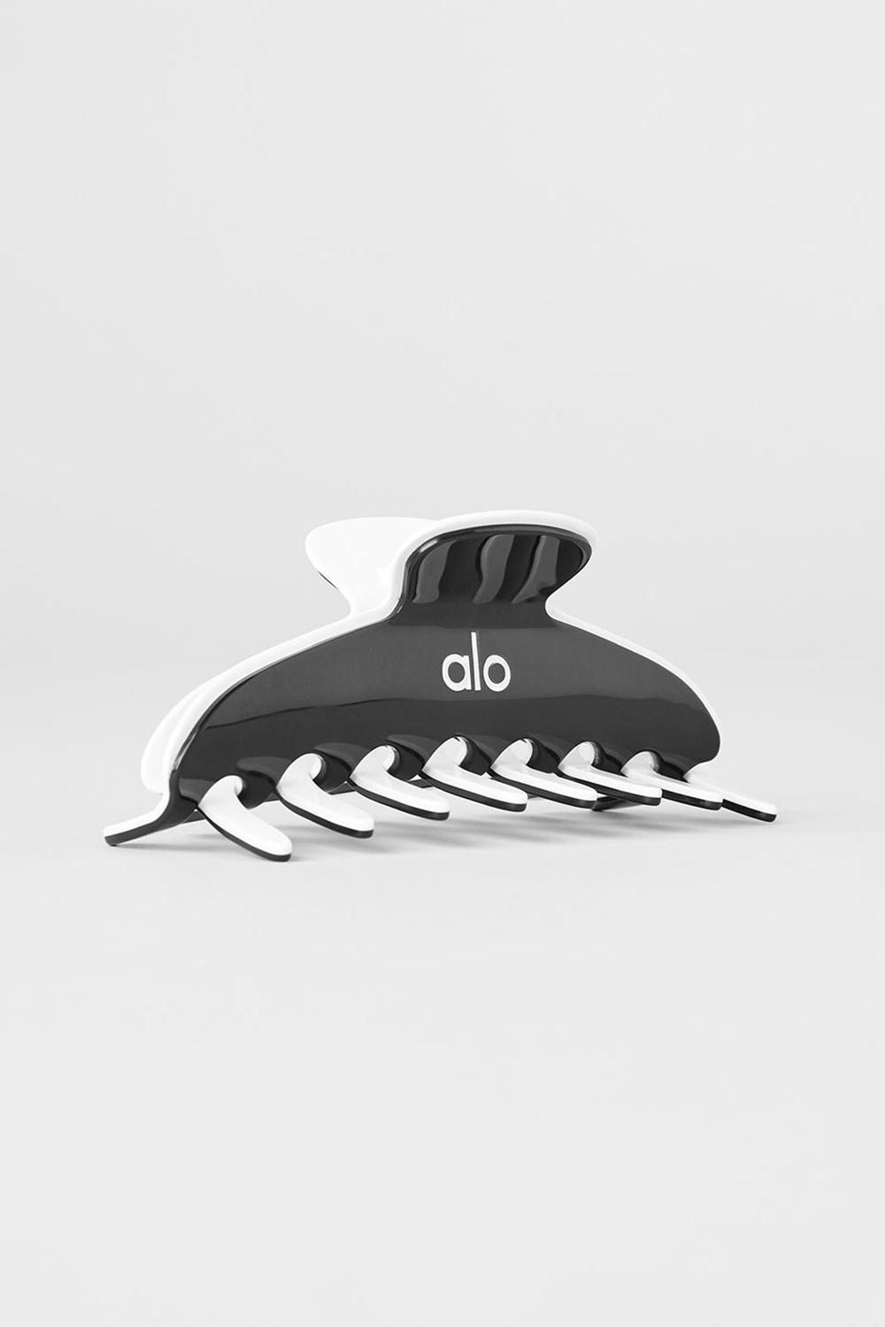 Hair Claw γυναικεια Alo Yoga Outline Claw Clip μαυρα ασπρα | Greece  YZQOM-0957