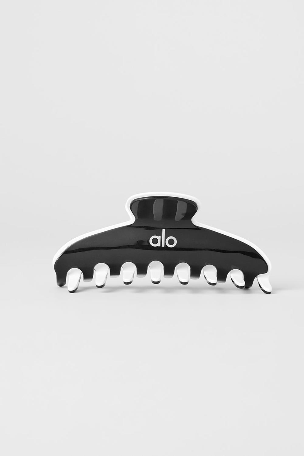 Hair Claw γυναικεια Alo Yoga Outline Claw Clip μαυρα ασπρα | Greece  YZQOM-0957