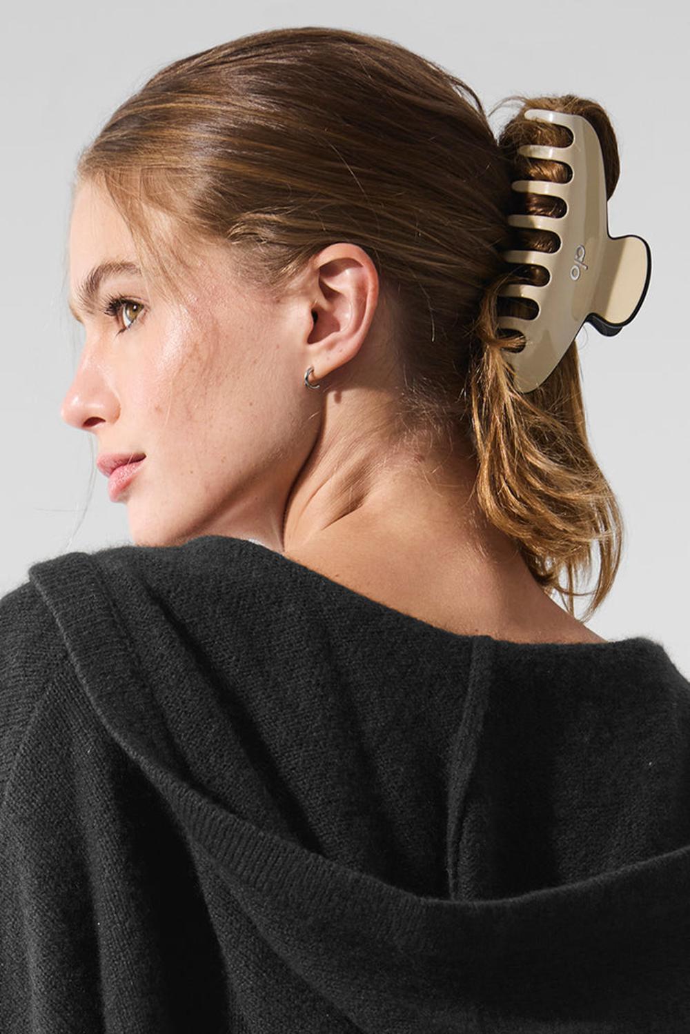 Hair Claw γυναικεια Alo Yoga Outline Claw Clip μαυρα | Greece  COMDW-5160