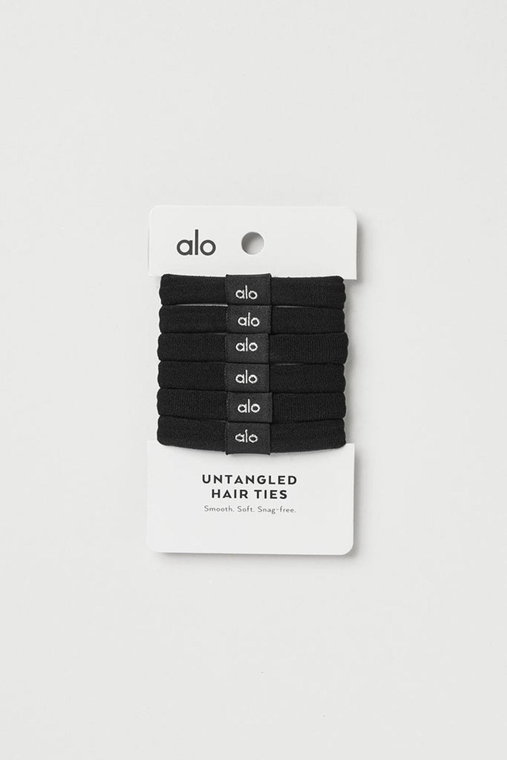 Hair Tie γυναικεια Alo Yoga Untangled Hair Tie 6-Pack μαυρα | Greece  QWDBE-1428