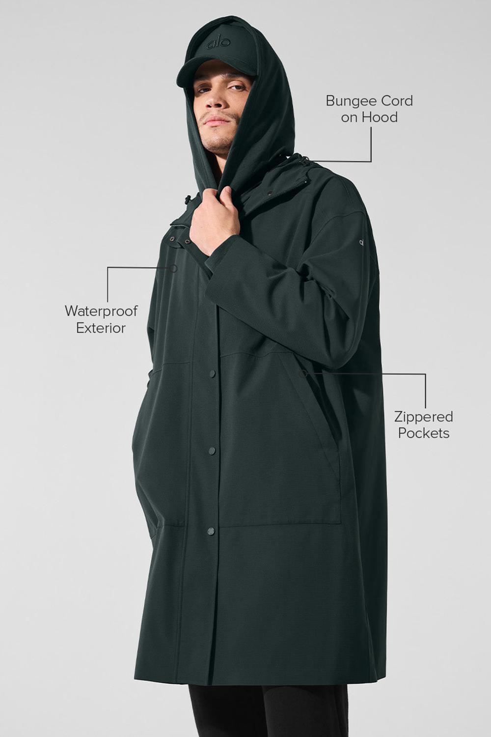 Long Coat ανδρικα Alo Yoga Rain Or Shine πρασινο | Greece  JZTYE-5278