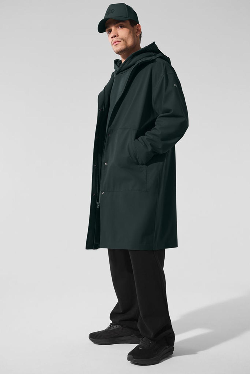 Long Coat ανδρικα Alo Yoga Rain Or Shine πρασινο | Greece  JZTYE-5278
