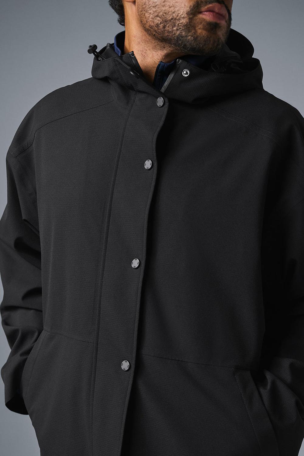 Long Coat ανδρικα Alo Yoga Rain Or Shine μαυρα | Greece  RSZQF-4875