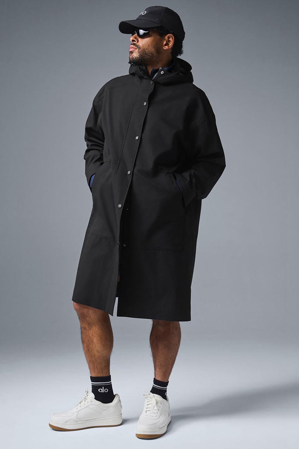 Long Coat ανδρικα Alo Yoga Rain Or Shine μαυρα | Greece  RSZQF-4875