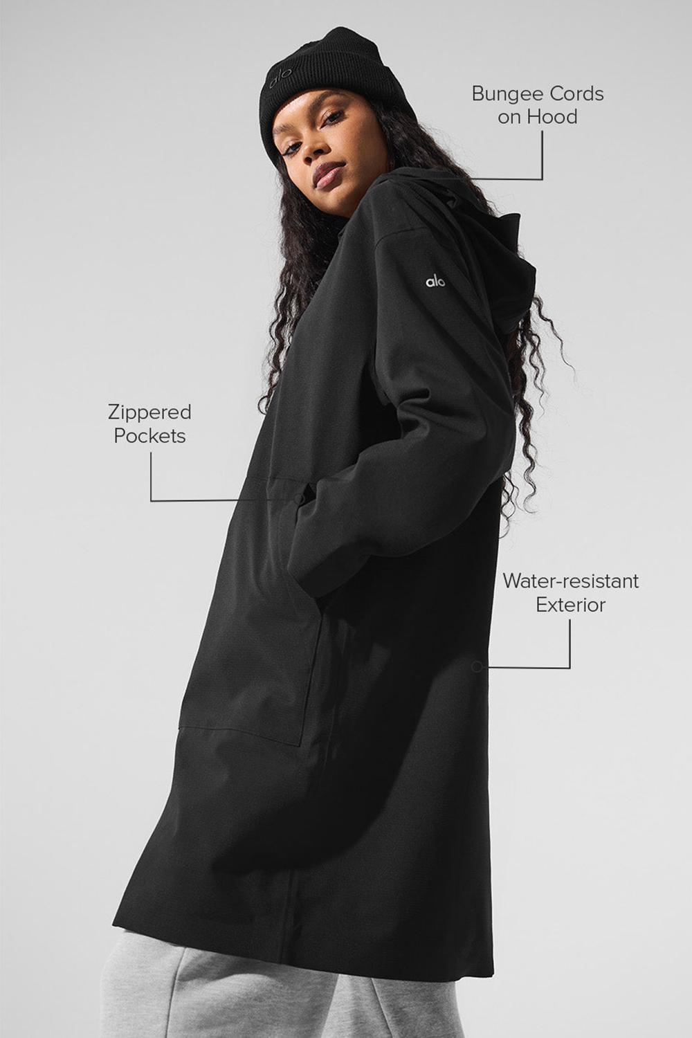 Long Coat γυναικεια Alo Yoga Rain Or Shine μαυρα | Greece  YVGTZ-8539