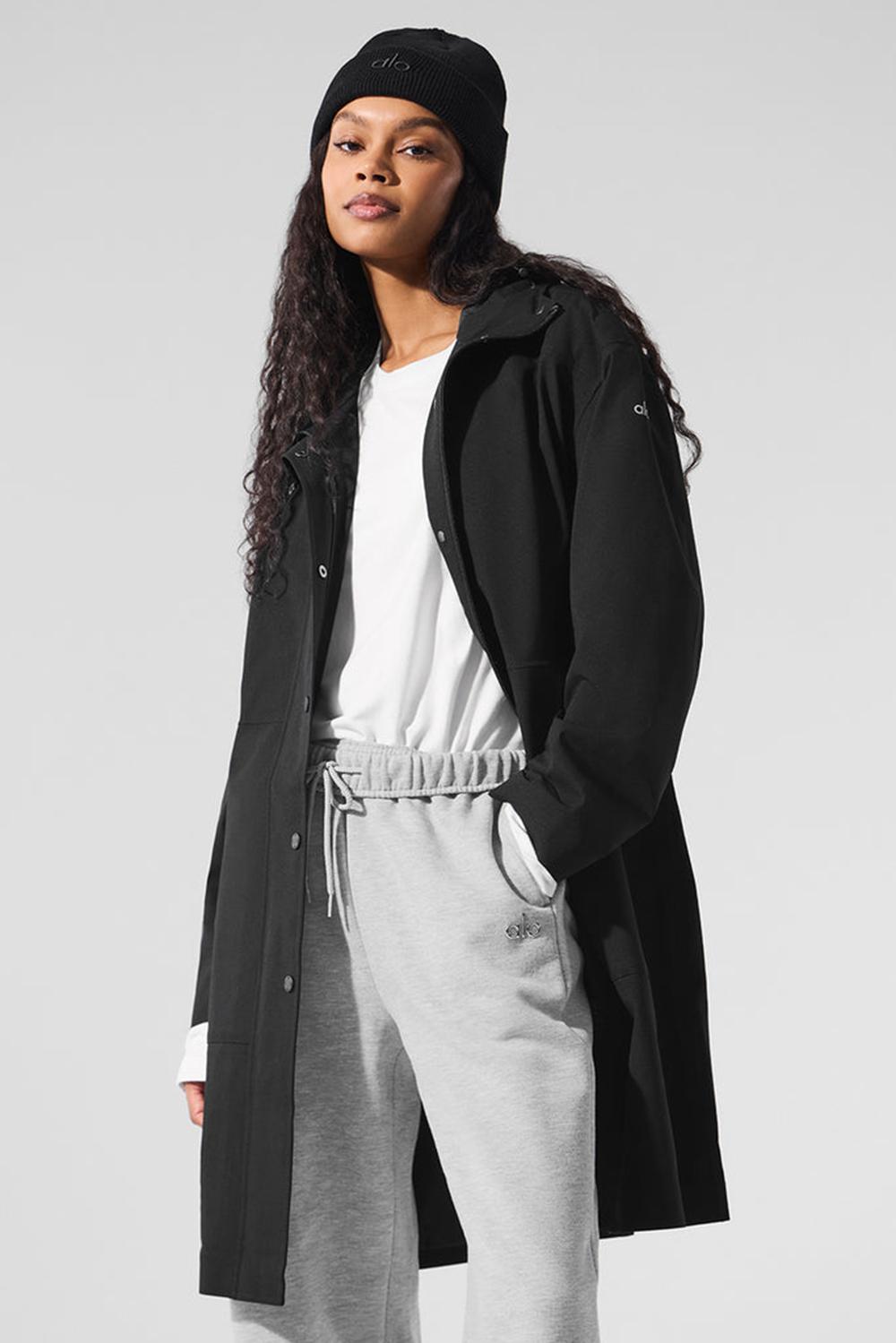 Long Coat γυναικεια Alo Yoga Rain Or Shine μαυρα | Greece  YVGTZ-8539