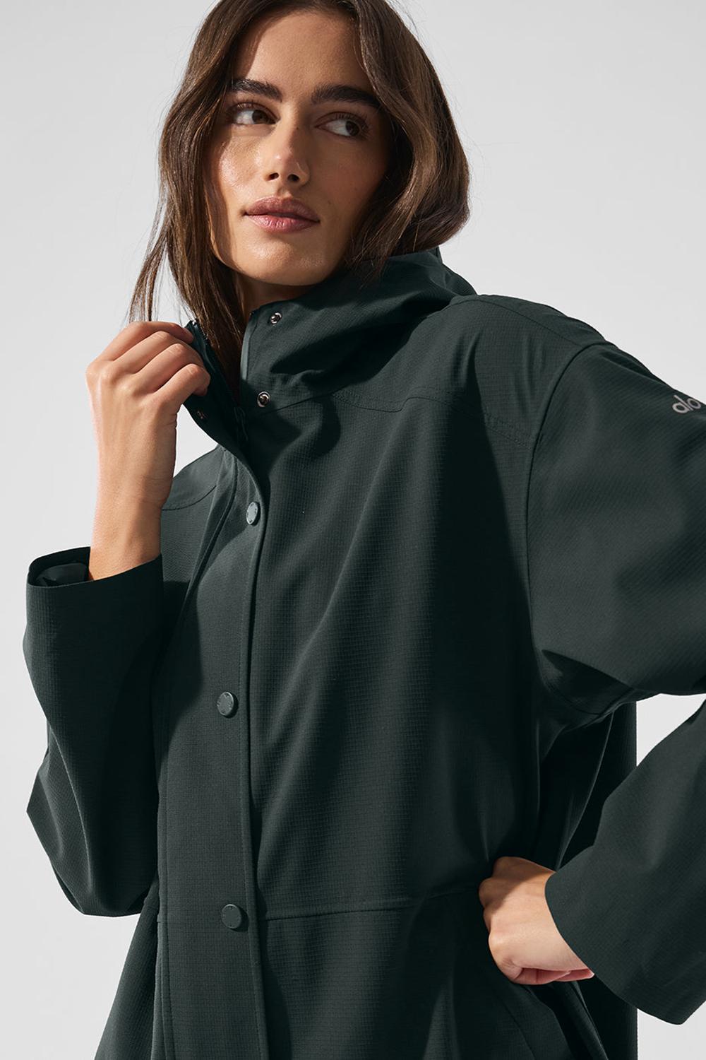 Long Coat γυναικεια Alo Yoga Rain Or Shine πρασινο | Greece  YVXWS-4683