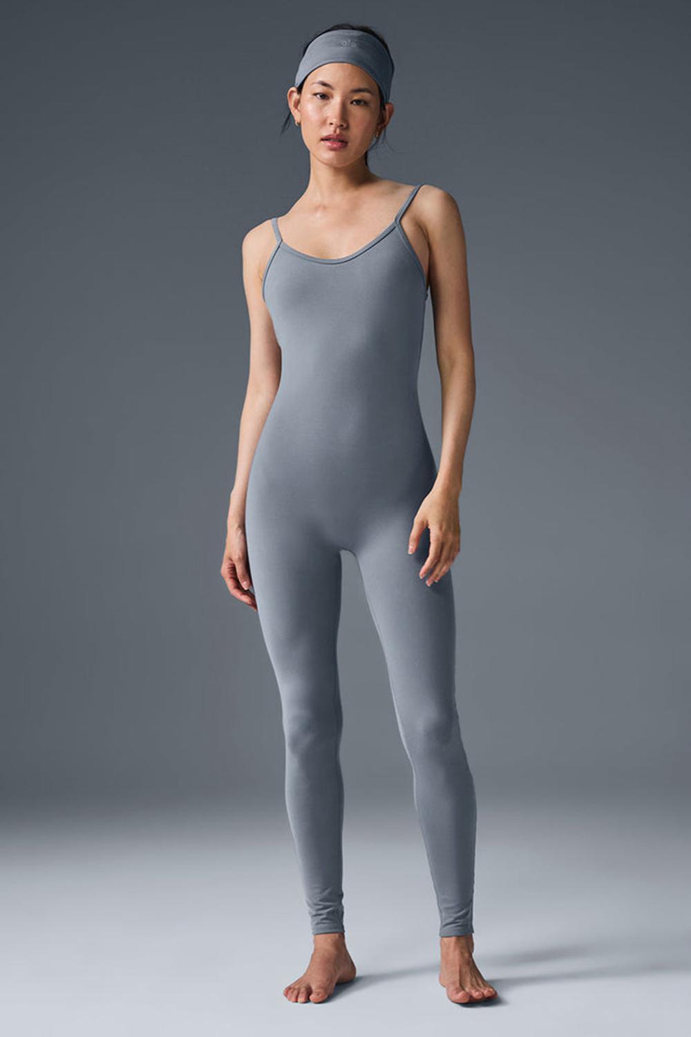 Onesies γυναικεια Alo Yoga Airbrush One And Done γκρι | Greece  KALBW-9172