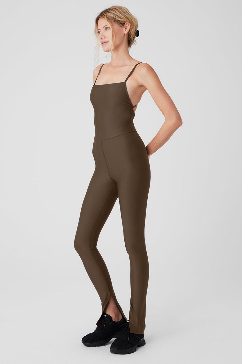 Onesies γυναικεια Alo Yoga Airlift Disco Daze Espresso | Greece  OQKIR-2634