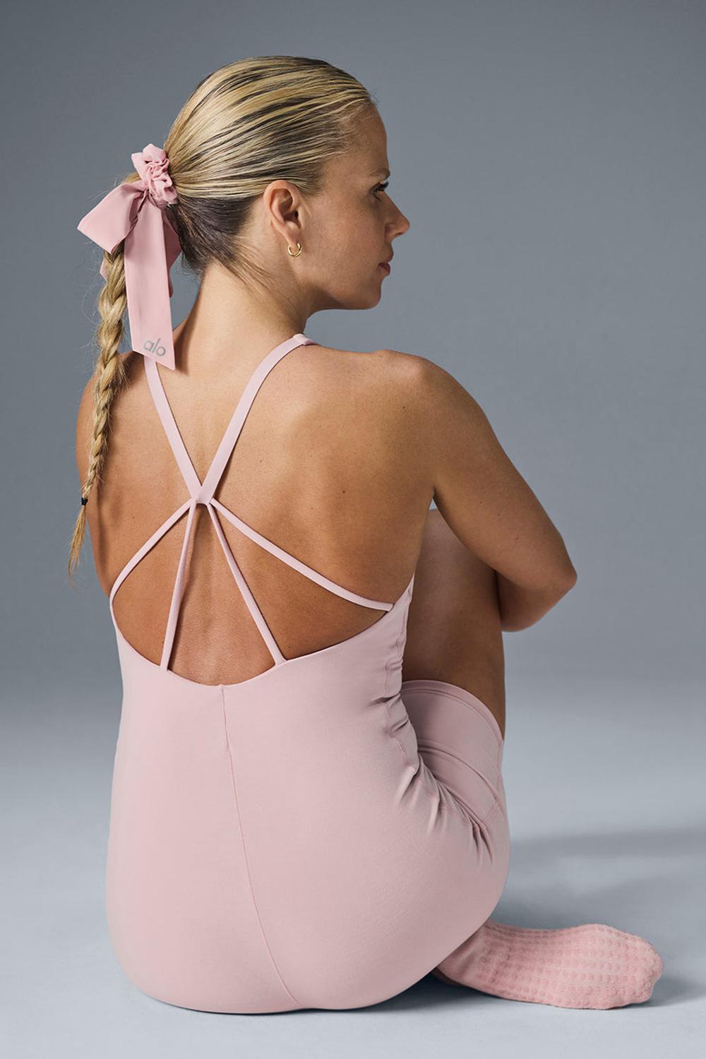 Onesies γυναικεια Alo Yoga Alosoft Center Stage ροζ | Greece  SXNFT-9367
