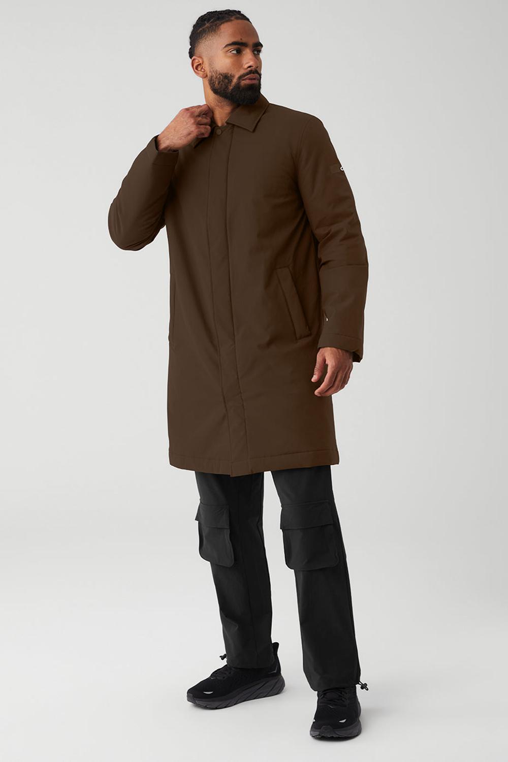 Overcoats ανδρικα Alo Yoga Signature Espresso | Greece  YVUKH-7245