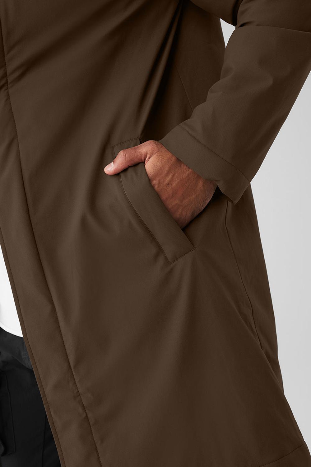 Overcoats ανδρικα Alo Yoga Signature Espresso | Greece  YVUKH-7245