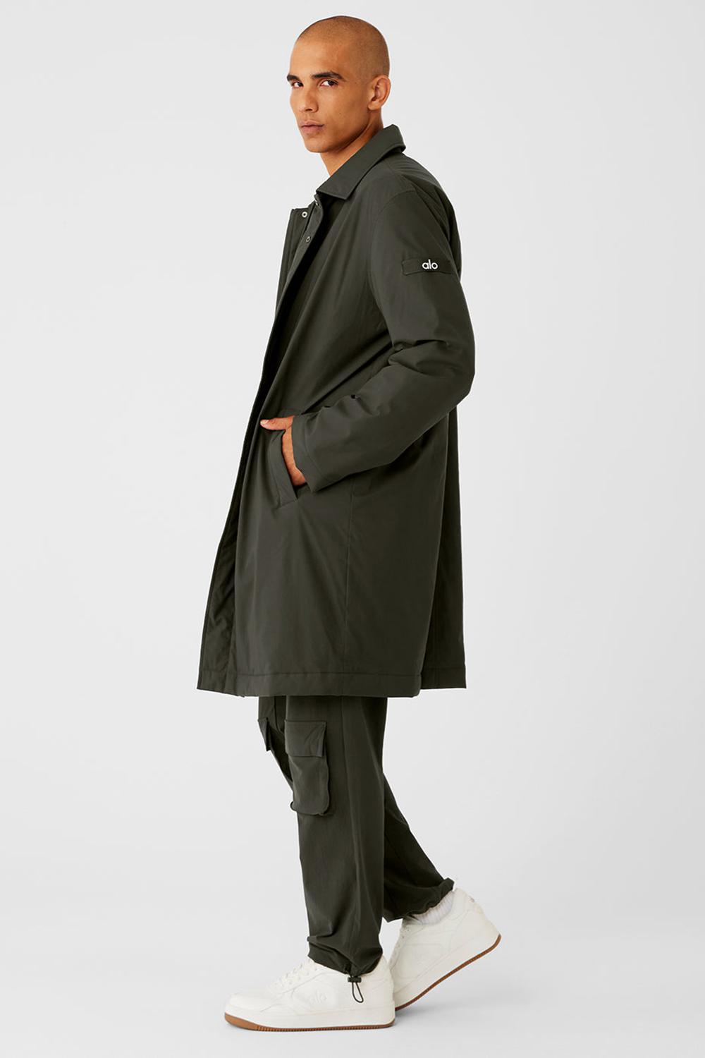 Overcoats ανδρικα Alo Yoga Signature πρασινο | Greece  CQEMS-6259
