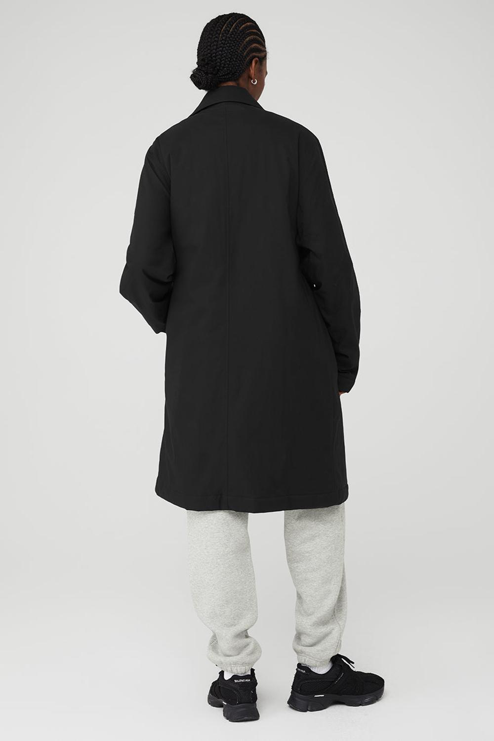 Overcoats γυναικεια Alo Yoga Signature μαυρα | Greece  FIYKL-1638