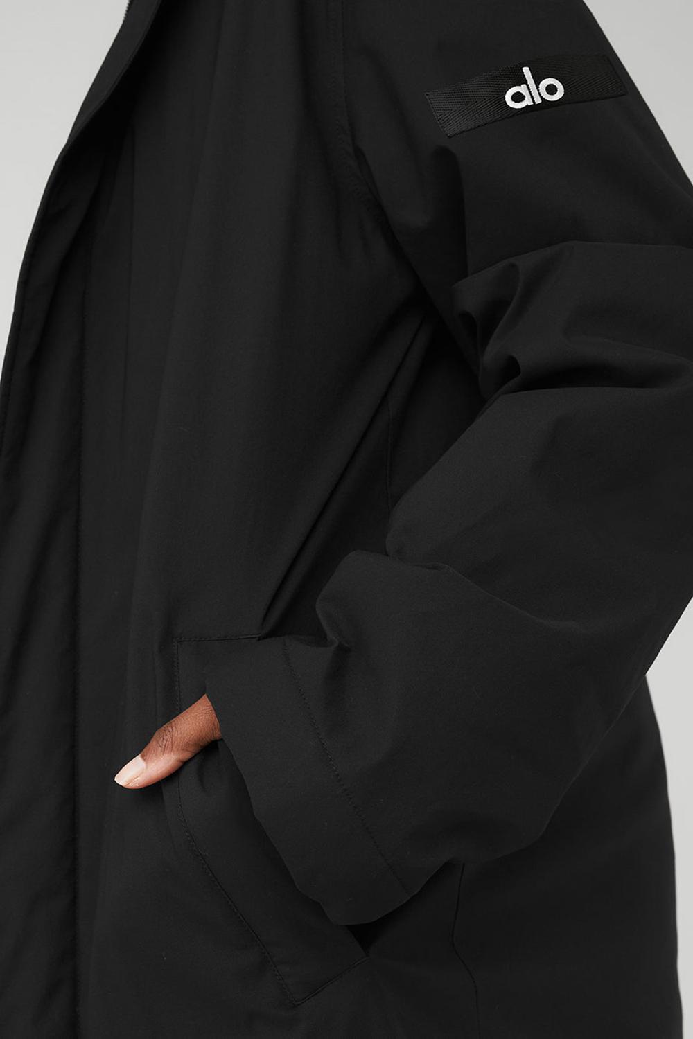 Overcoats γυναικεια Alo Yoga Signature μαυρα | Greece  FIYKL-1638