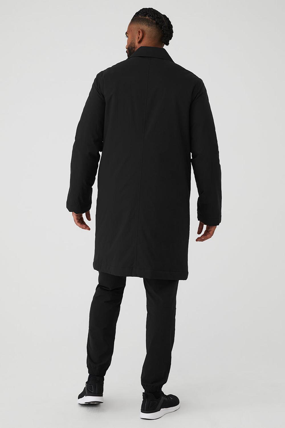 Overcoats ανδρικα Alo Yoga Signature μαυρα | Greece  LPZKT-8235
