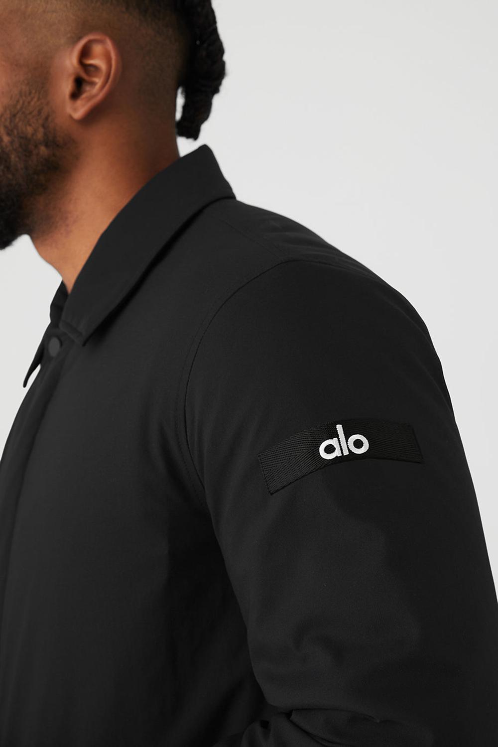 Overcoats ανδρικα Alo Yoga Signature μαυρα | Greece  LPZKT-8235