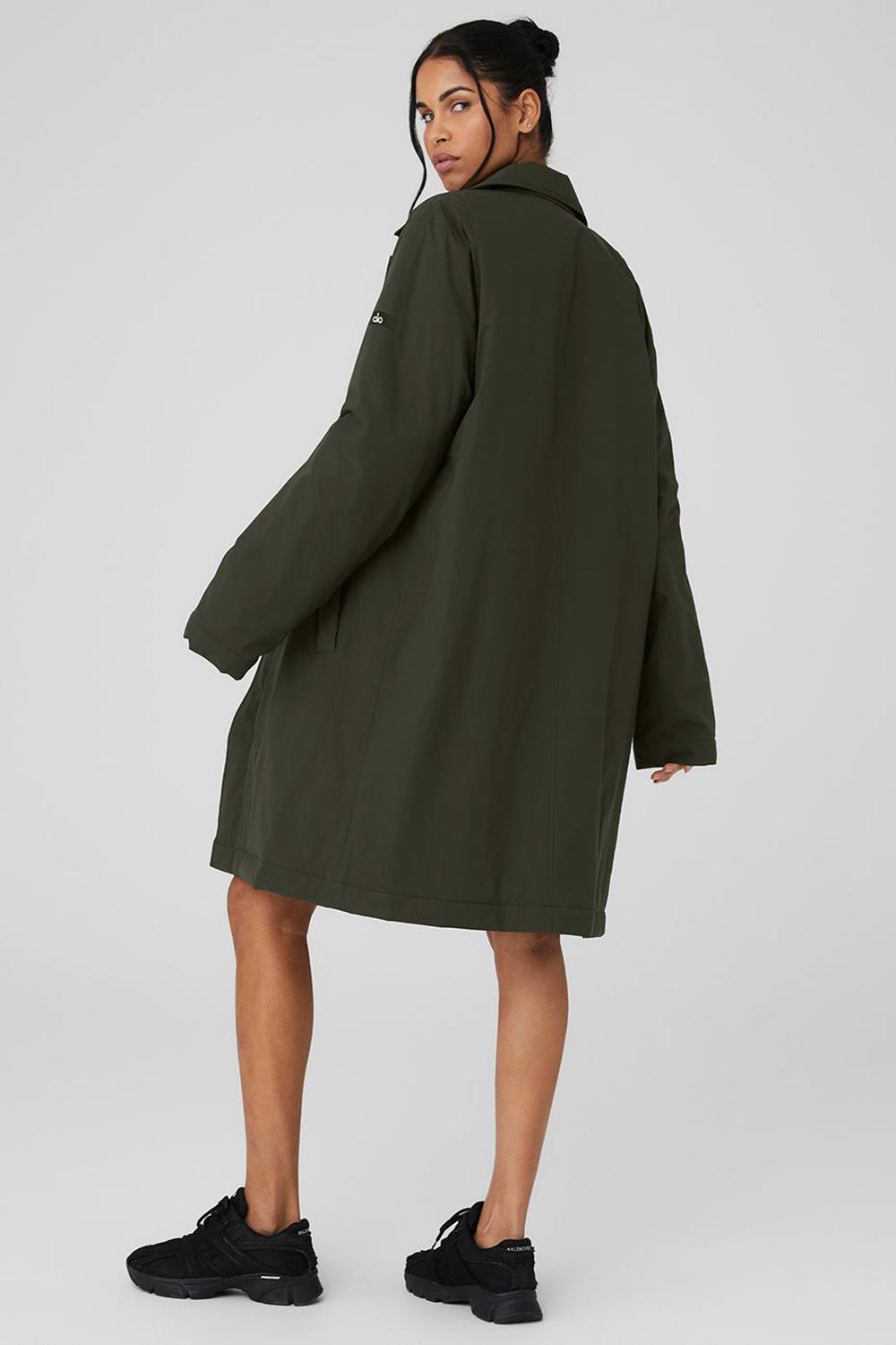 Overcoats γυναικεια Alo Yoga Signature πρασινο | Greece  VYOSR-3064