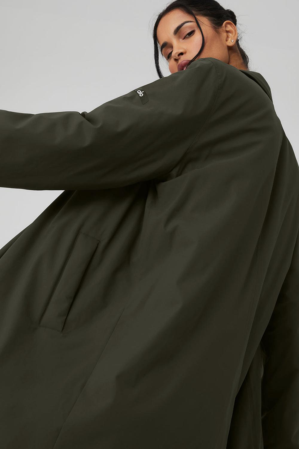 Overcoats γυναικεια Alo Yoga Signature πρασινο | Greece  VYOSR-3064