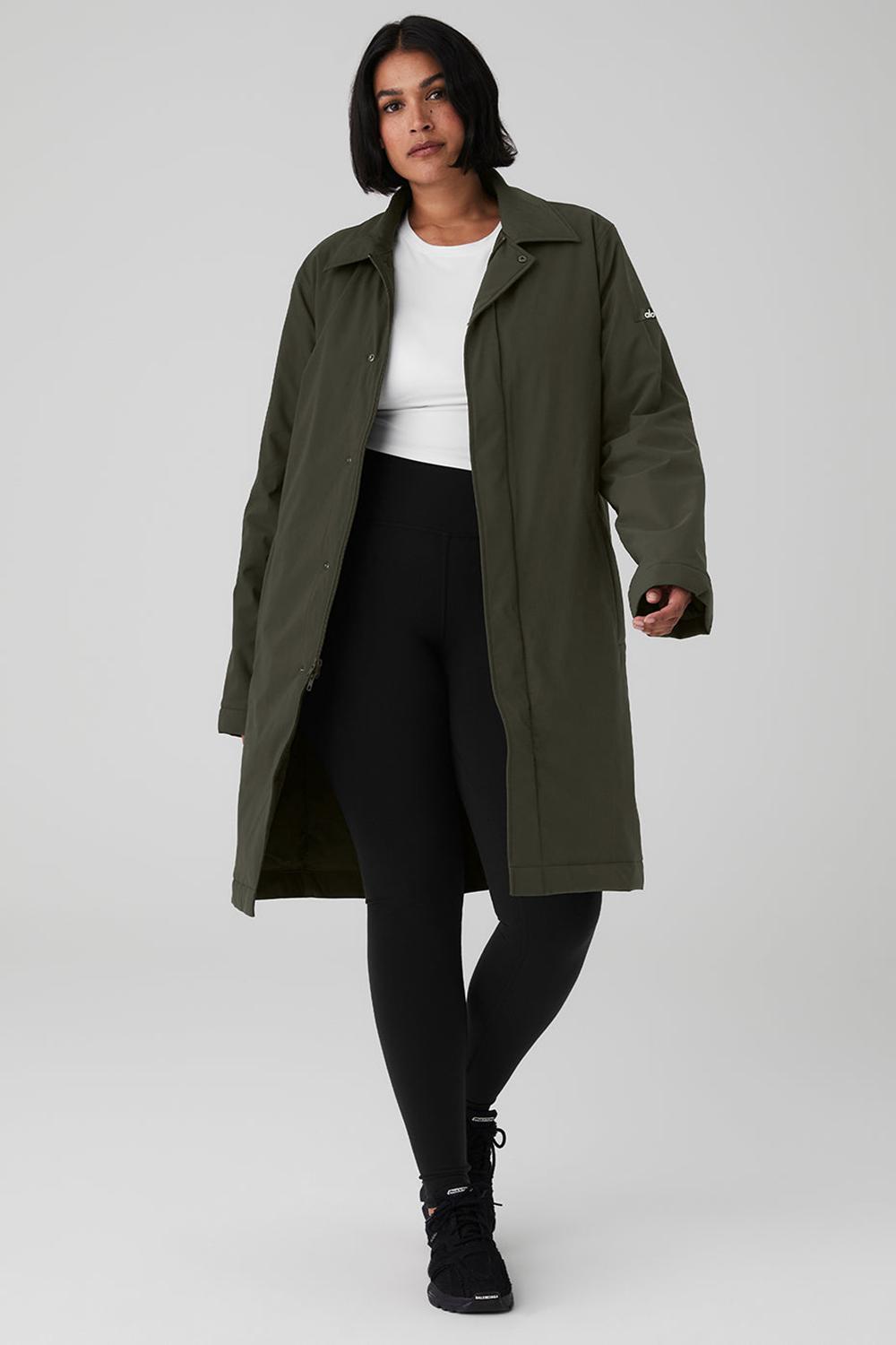 Overcoats γυναικεια Alo Yoga Signature πρασινο | Greece  VYOSR-3064