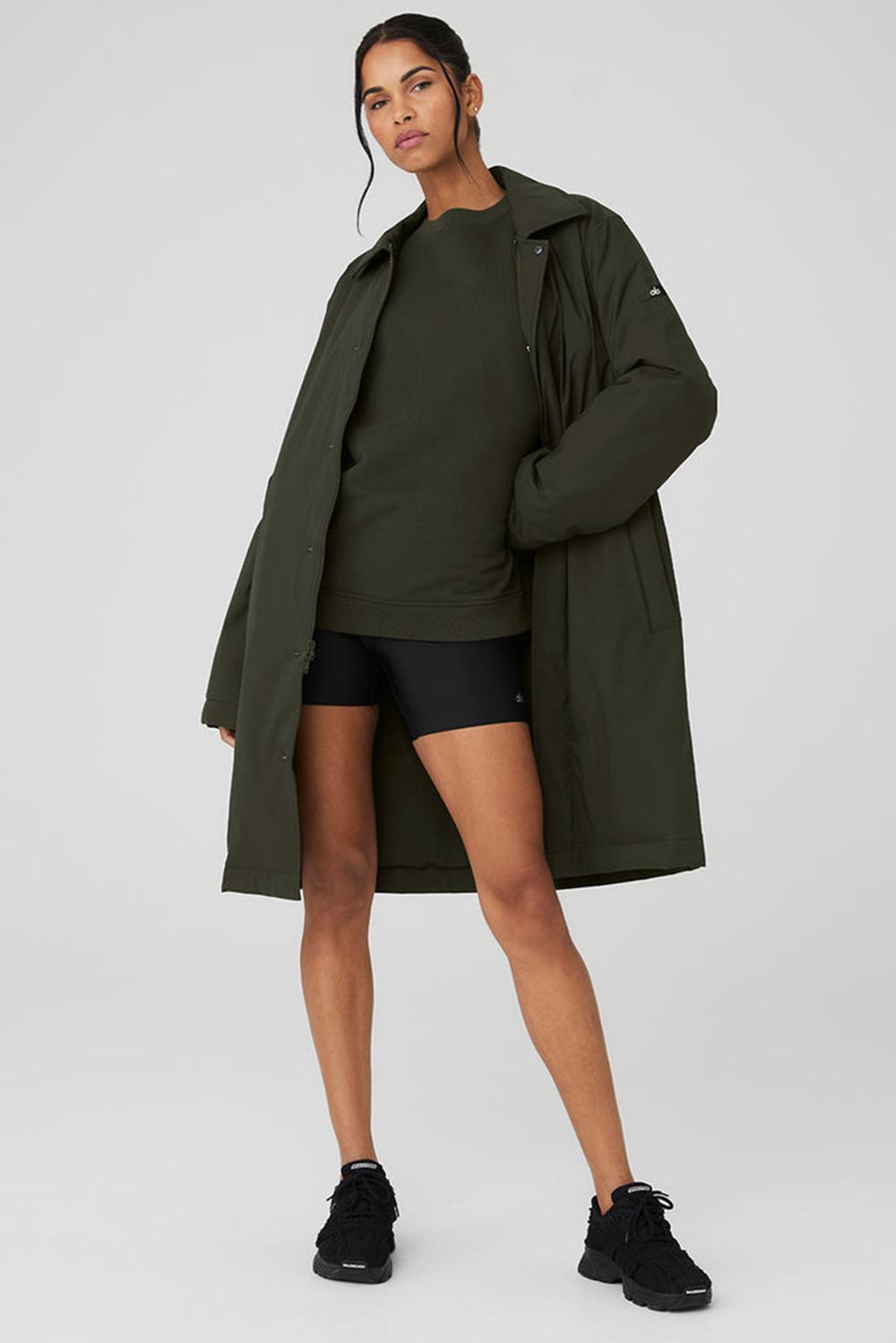 Overcoats γυναικεια Alo Yoga Signature πρασινο | Greece  VYOSR-3064