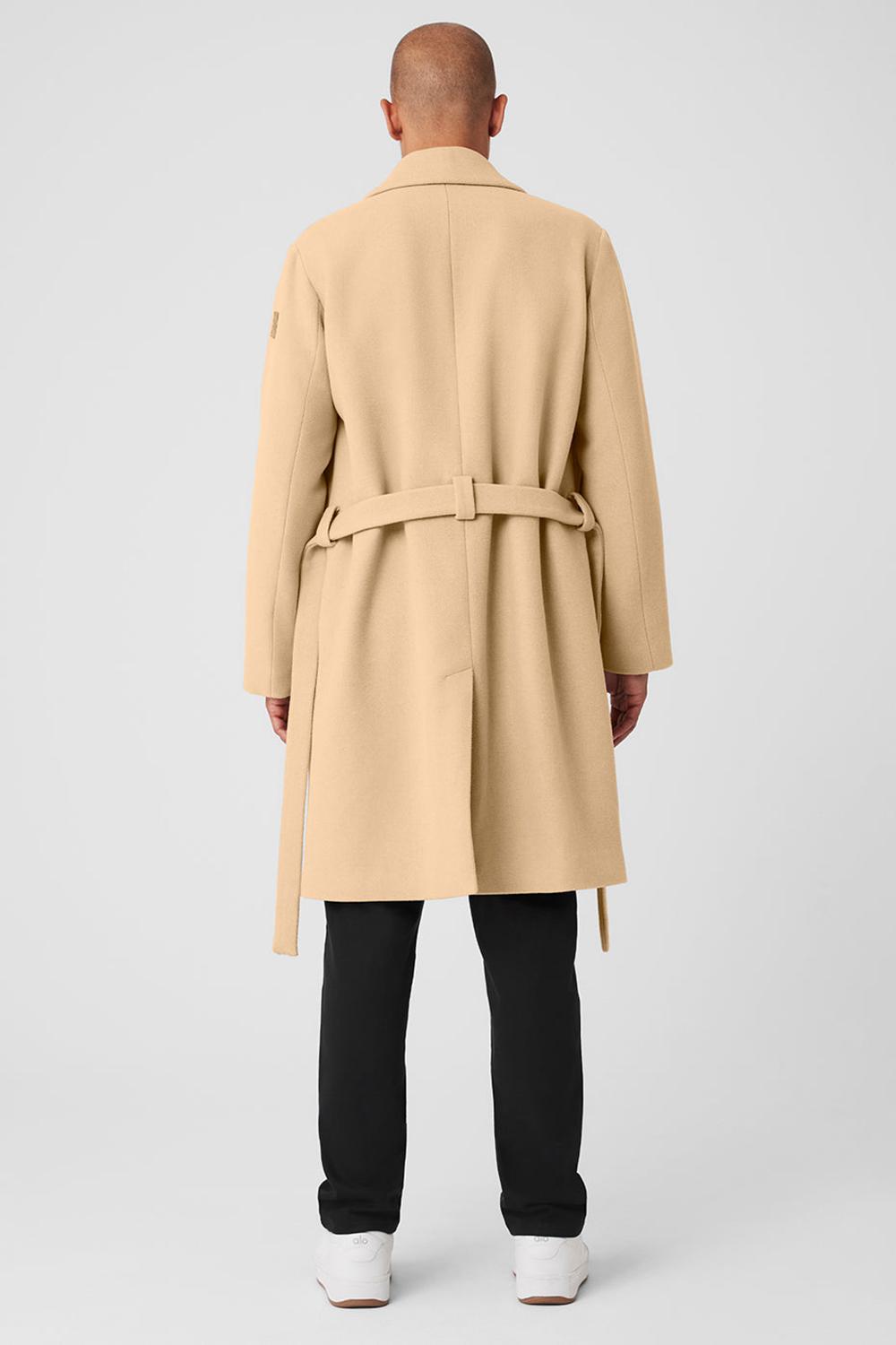 Overcoats ανδρικα Alo Yoga Wool Gameday Camel | Greece  VZMRN-2793