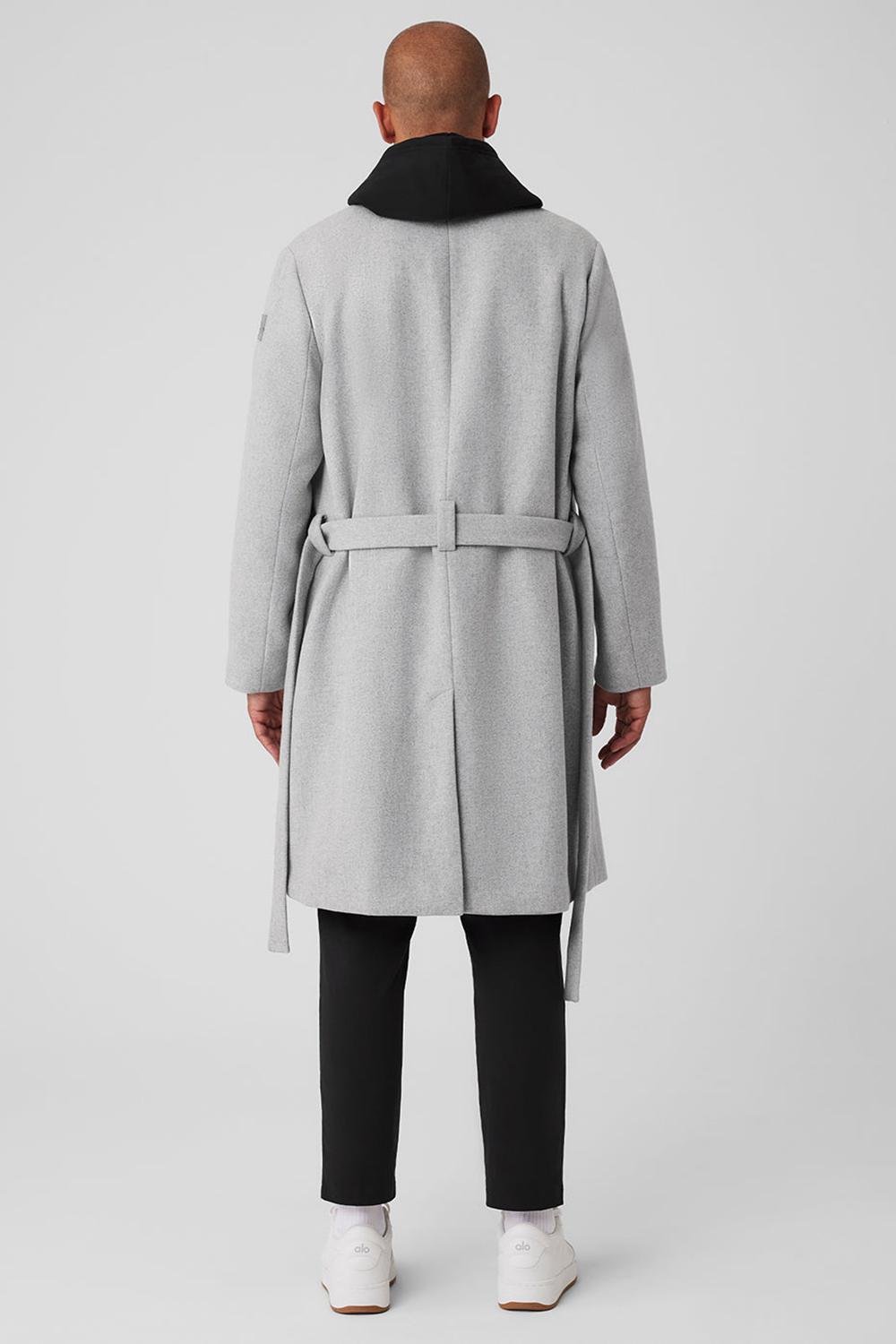 Overcoats ανδρικα Alo Yoga Wool Gameday γκρι | Greece  CPHOG-6739