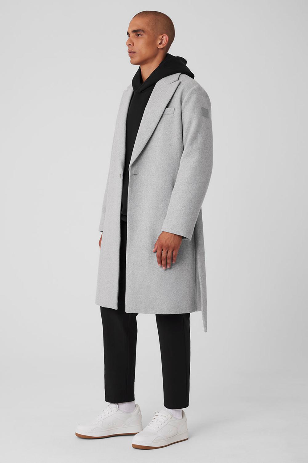 Overcoats ανδρικα Alo Yoga Wool Gameday γκρι | Greece  CPHOG-6739