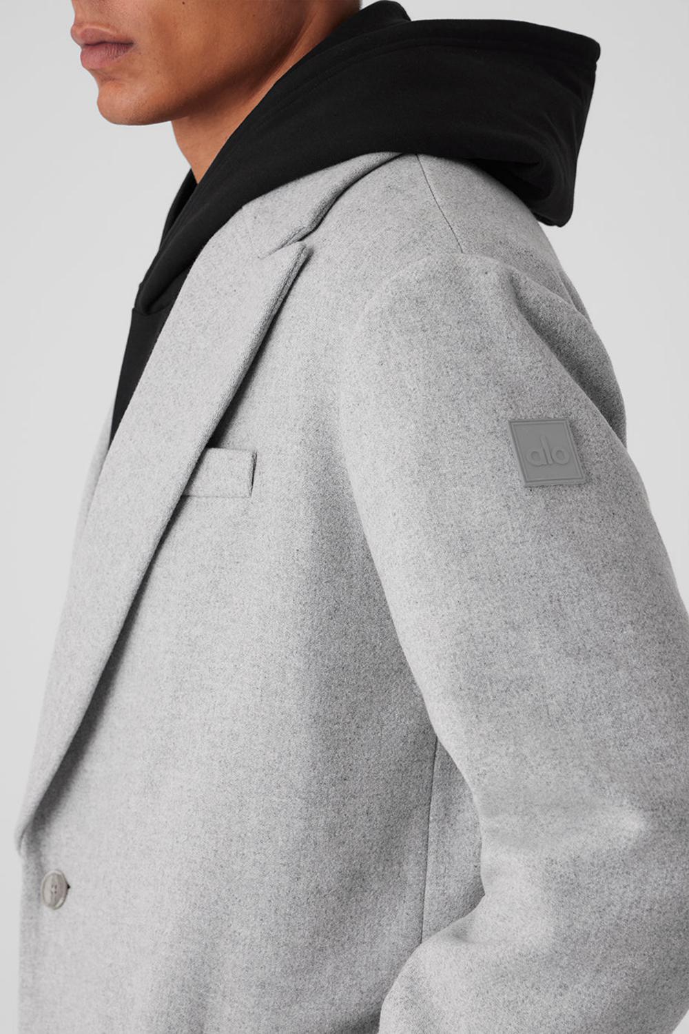 Overcoats ανδρικα Alo Yoga Wool Gameday γκρι | Greece  CPHOG-6739